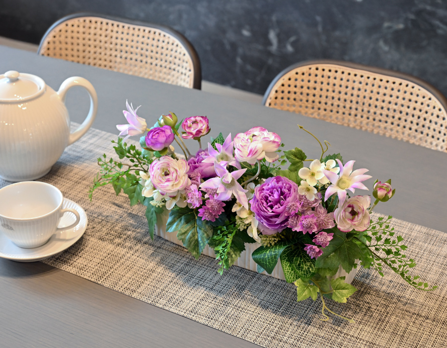 横長アレンジ 紫色