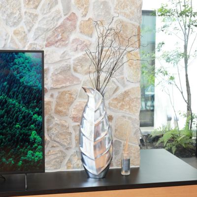 〈メタルベース〉Silver Vase【水入れ不可】