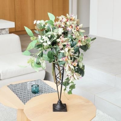 《オンライン限定》 フェイクグリーン スタンドアレンジ [WEB337] 観葉植物 開店祝い