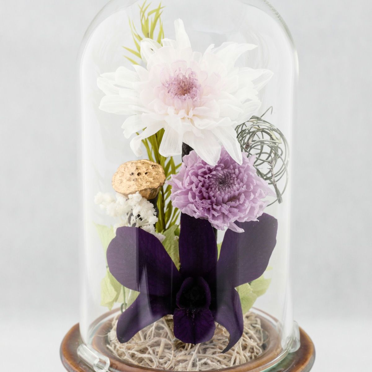プリザーブドフラワー お供えドームアレンジ[307][308]