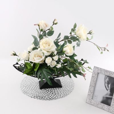 ホワイトローズ | パレフローラ公式通販｜造花アレンジメント 