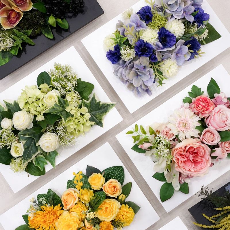 《オンライン限定》 選べる5色のフレームアレンジメント アーティフィシャルフラワー 造花