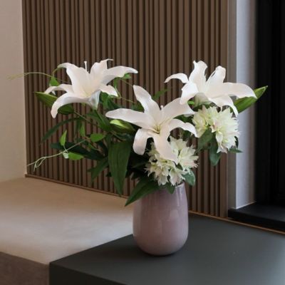 【10%OFF】カサブランカリリー アレンジメント [28] BA アーティフィシャルフラワー 造花