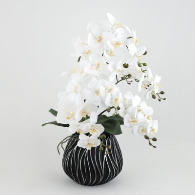 【10%OFF】《ワンランク上のご贈答に》ファレノプシス アレンジメント [77E] BA 胡蝶蘭 アーティフィシャルフラワー 造花 開店祝い