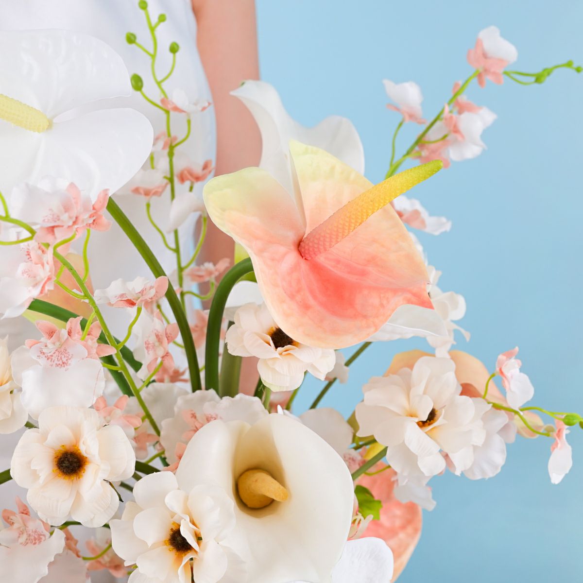 ウエディングブーケ＆ブートニアSET[WEB478]