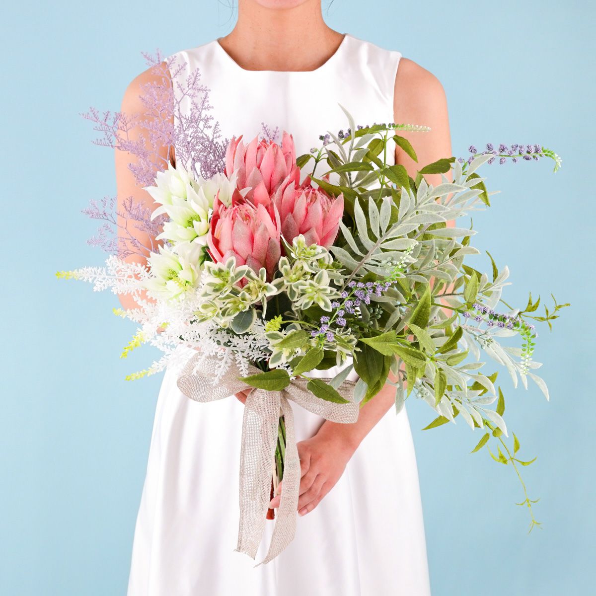 ウエディングブーケ＆ブートニアSET[WEB484]