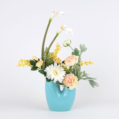 カラーリリー アレンジメント [24WH/YE01] BA アーティフィシャルフラワー 造花