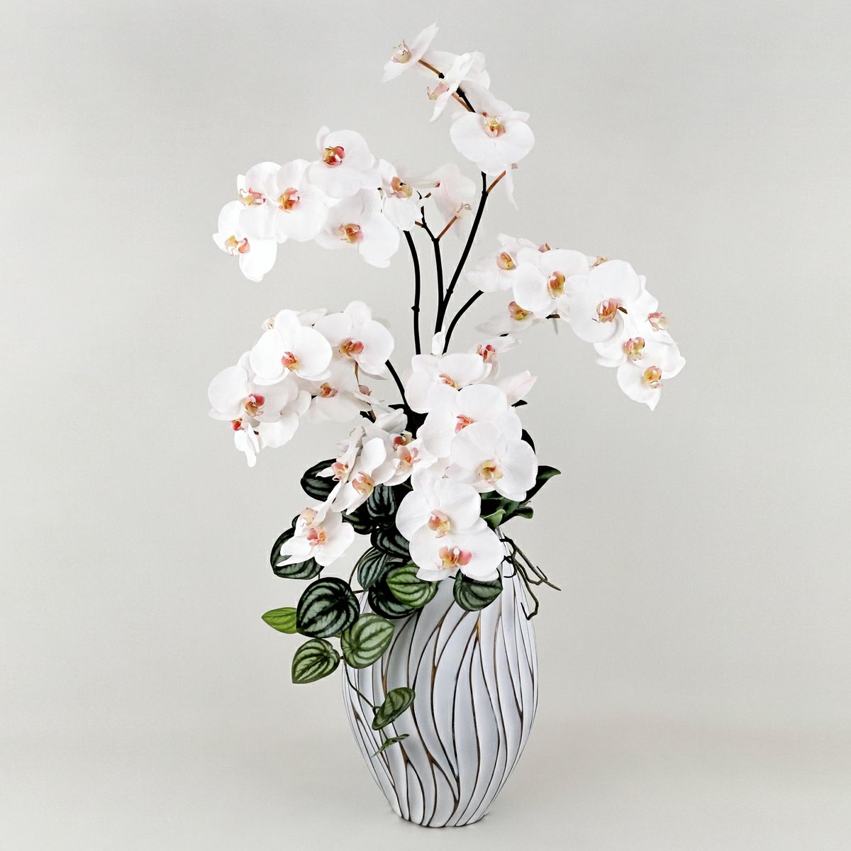 薔薇と胡蝶蘭のフラワーアレンジメント 限定1点限り 薔薇と胡蝶蘭のフラワーアレンジメント 限定1点限り