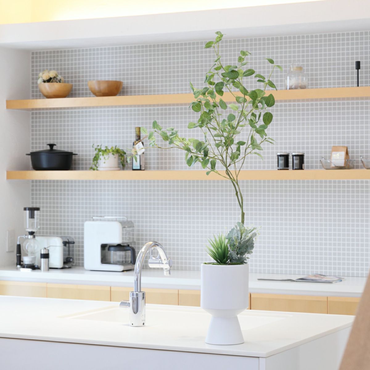 《オンライン限定》 フェイクグリーン 寄せ植え アレンジメント [WEB545]