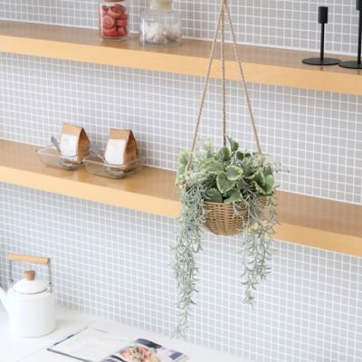 【10%OFF】《オンライン限定》 フェイクグリーン ハンギング アレンジメント [WEB537] 観葉植物