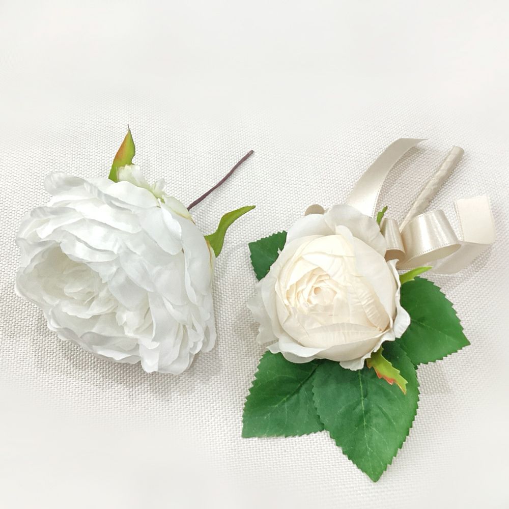 【お客様専用】 ウエディングブーケ＆ブートニア[25PF-35]