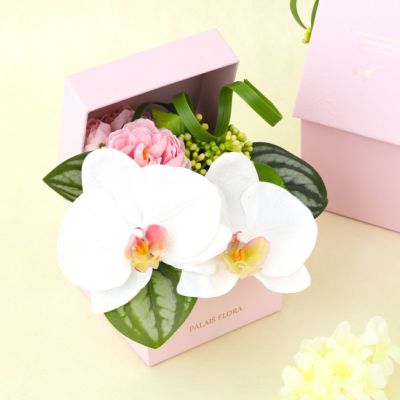 【10%OFF】胡蝶蘭 ギフトBOX [01] BA アーティフィシャルフラワー 造花