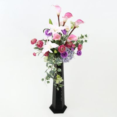【10%OFF】《オンライン限定》 カサブランカリリー カラーリリー アレンジメント [WEB543] アーティフィシャルフラワー 造花 開店祝い