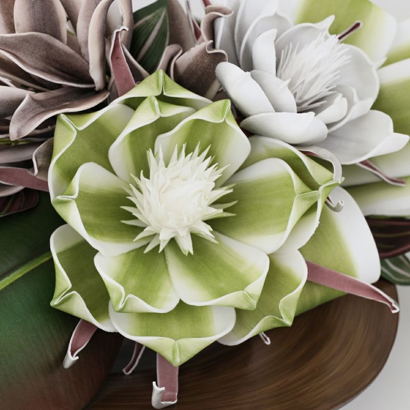 セピアフラワー グリーンフラワー アレンジメント [51]