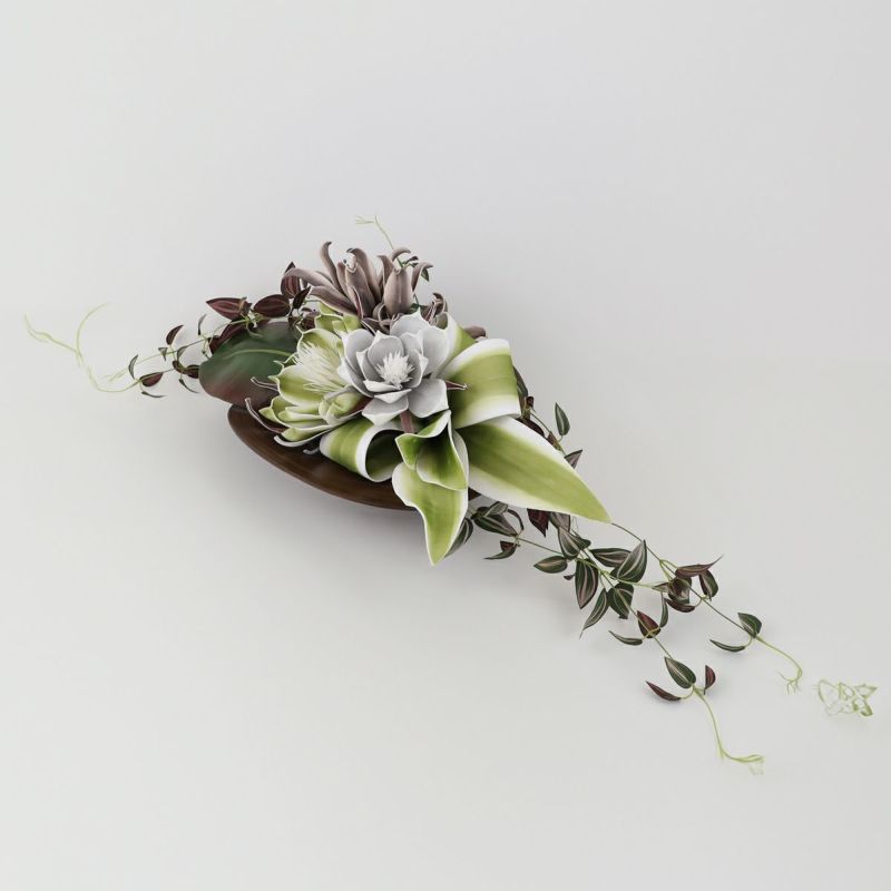 セピアフラワー グリーンフラワー アレンジメント [51]