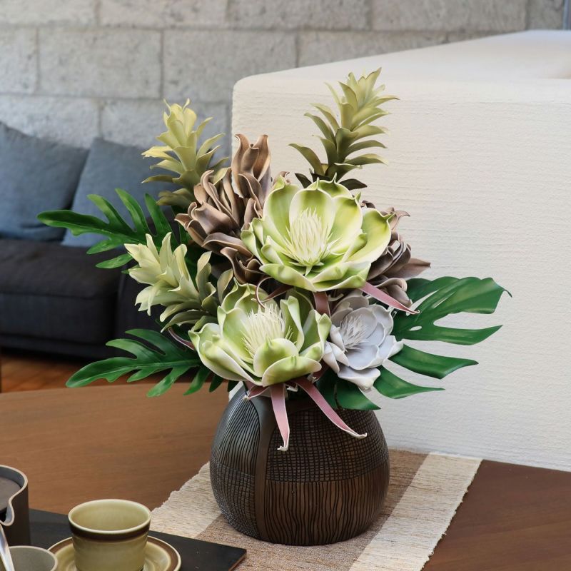 セピアフラワー グリーンフラワー アレンジメント [52]