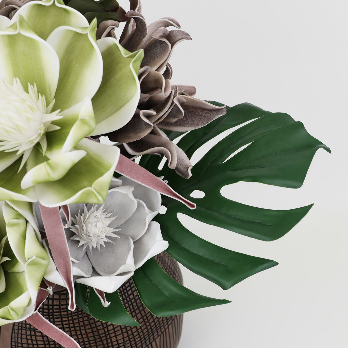 セピアフラワー グリーンフラワー アレンジメント [52]