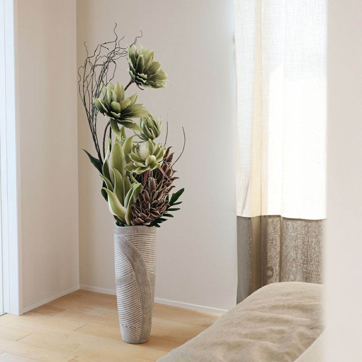 セピアフラワー グリーンフラワー アレンジメント [53]