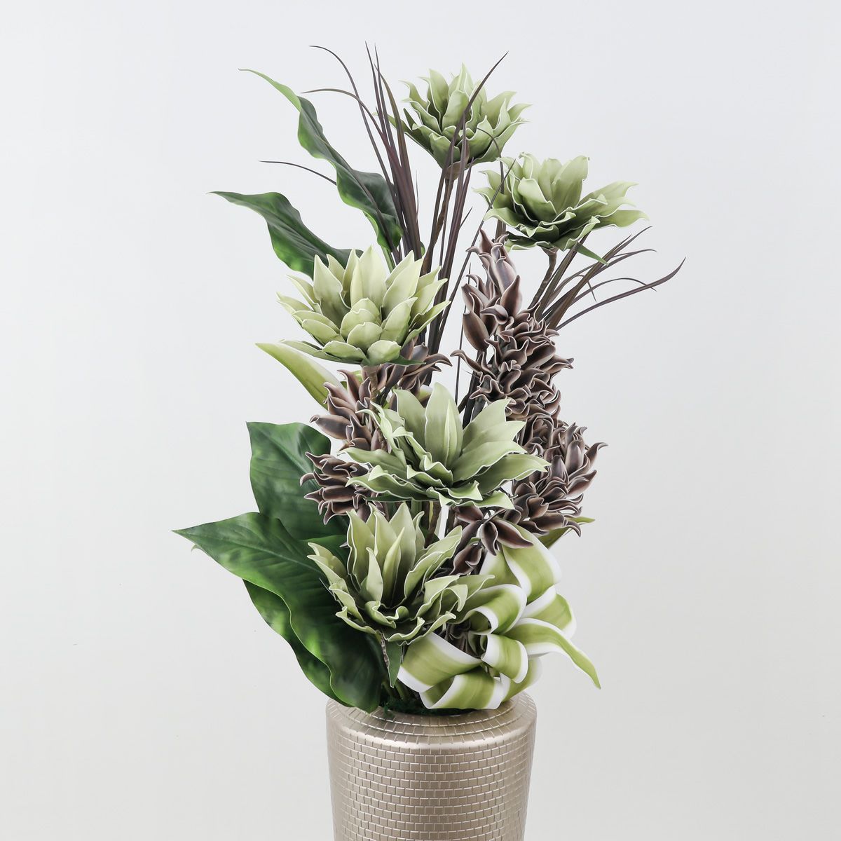 セピアフラワー グリーンフラワー アレンジメント [P-12]