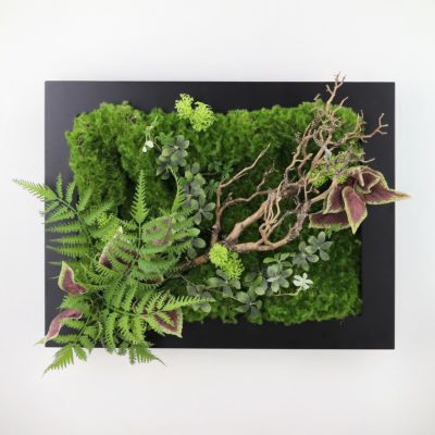 フェイクグリーン  フレーム [139] BA 観葉植物 壁掛け 開店祝い