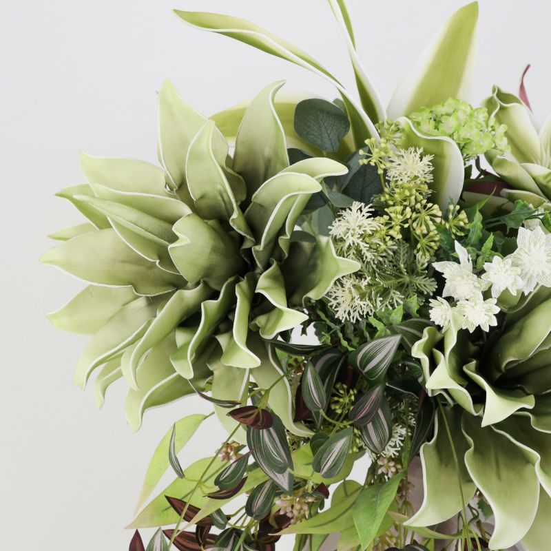 グリーンフラワー アレンジメント セピア[WEB569]