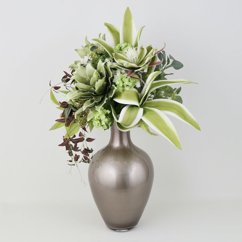 グリーンフラワー アレンジメント セピア[WEB569]