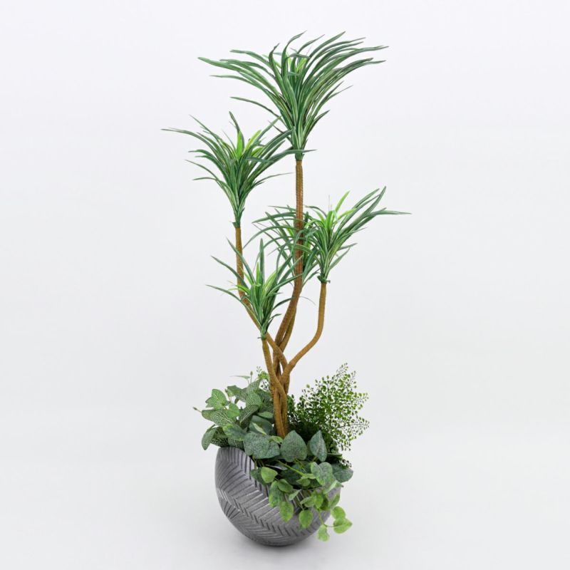 寄せ植え ユッカ フェイクグリーン [107F]