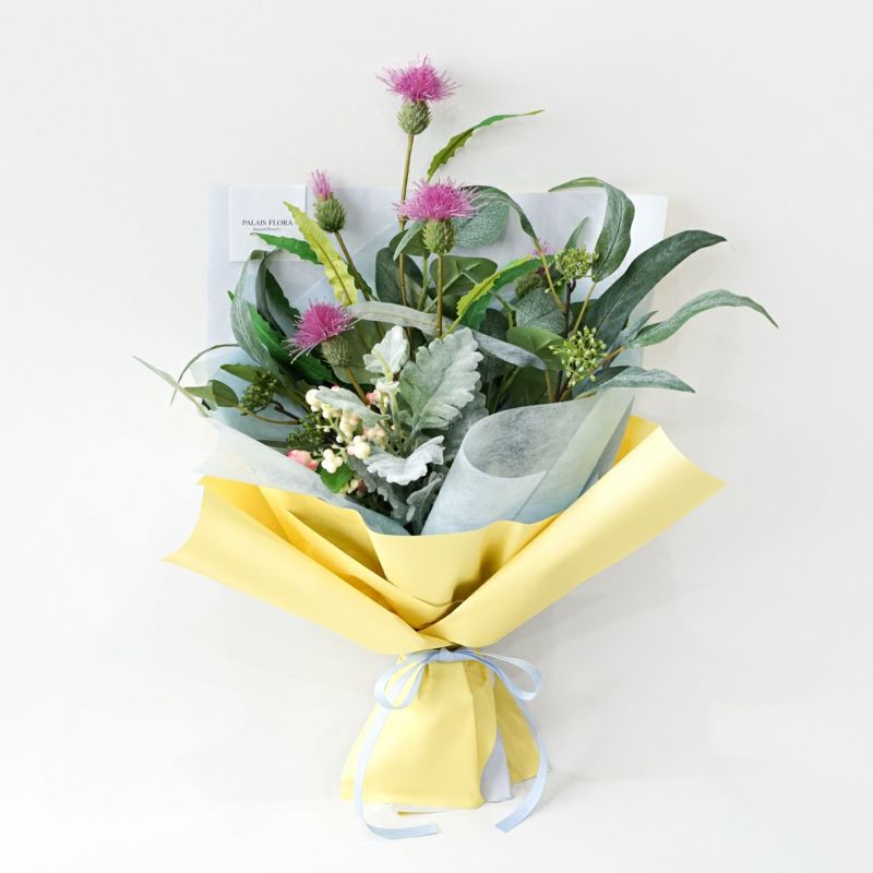 《オンライン限定》 8月のブーケ 自然の息吹感じるナチュラルグリーン [WEB582]