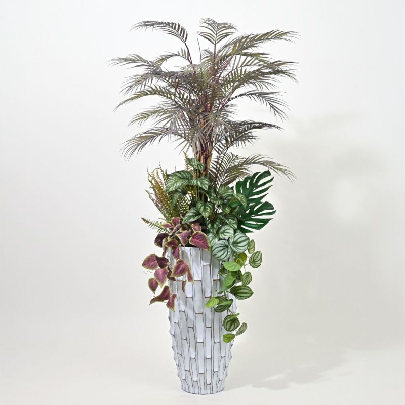 アロアカシア フェイクグリーン 寄せ植えアレンジ [P-23]