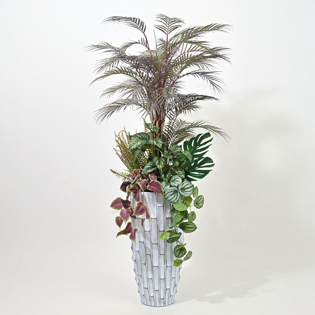 アロアカシア フェイクグリーン 寄せ植えアレンジ [P-23]