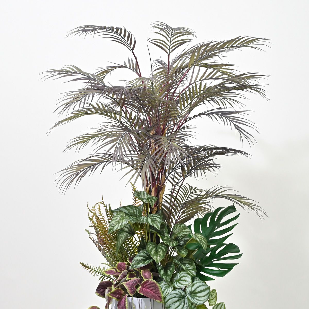 アロアカシア フェイクグリーン 寄せ植えアレンジ [P-23]