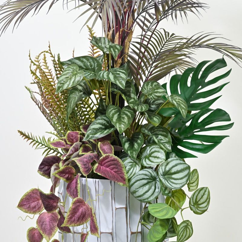 アロアカシア フェイクグリーン 寄せ植えアレンジ [P-23]