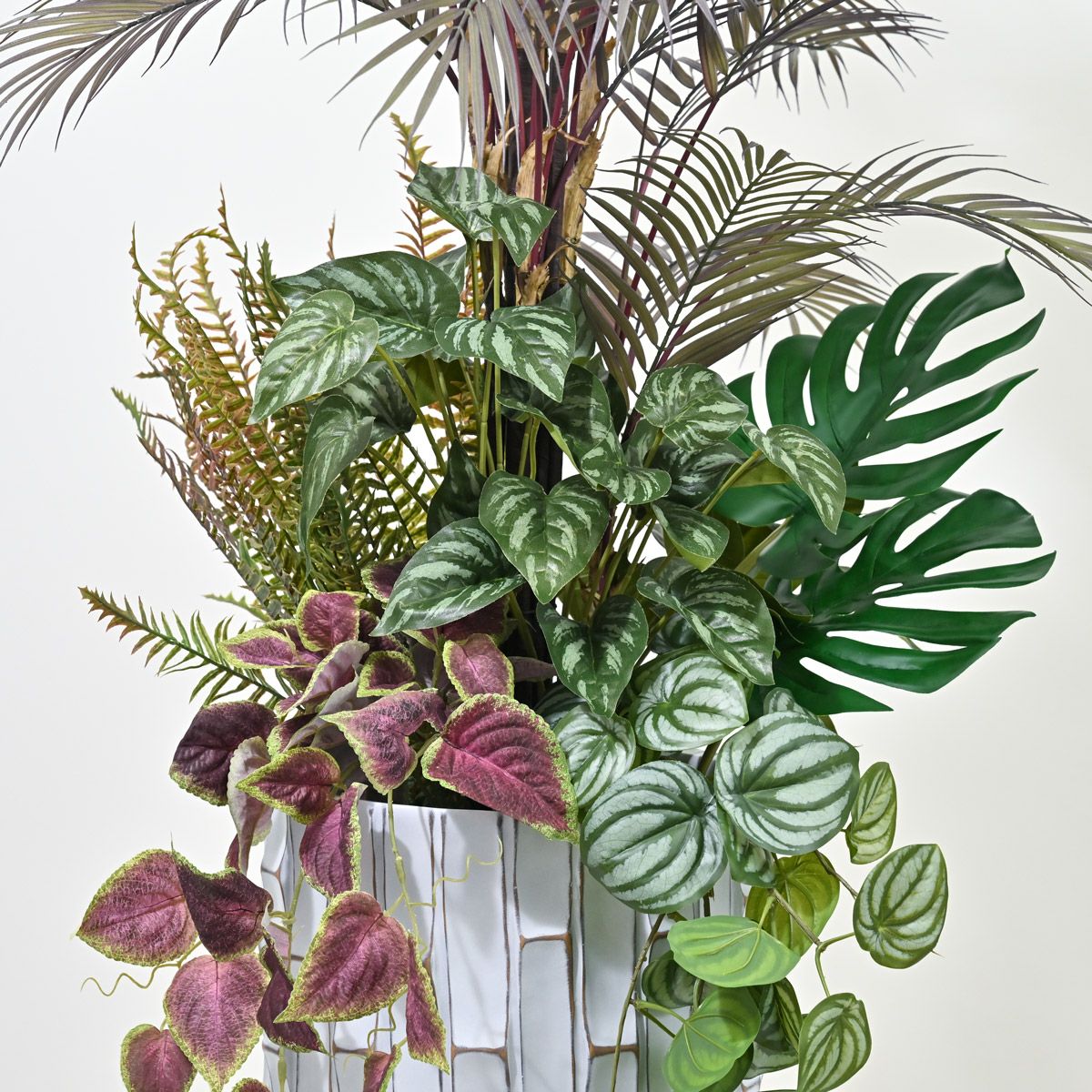 アロアカシア フェイクグリーン 寄せ植えアレンジ [P-23]