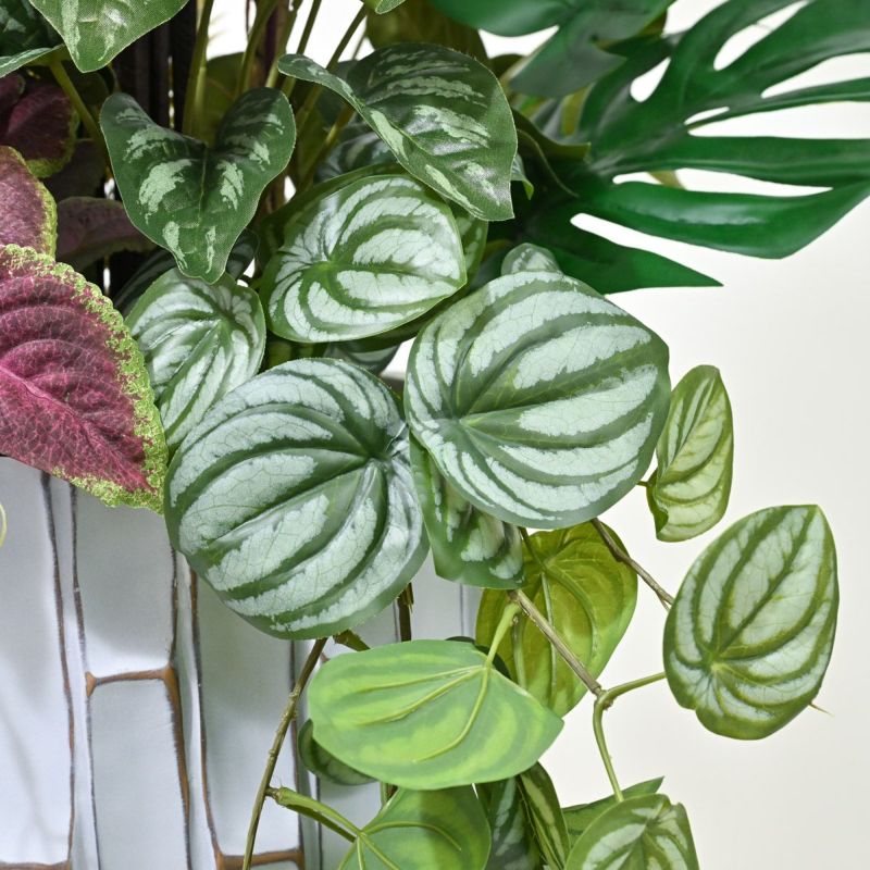 アロアカシア フェイクグリーン 寄せ植えアレンジ [P-23]