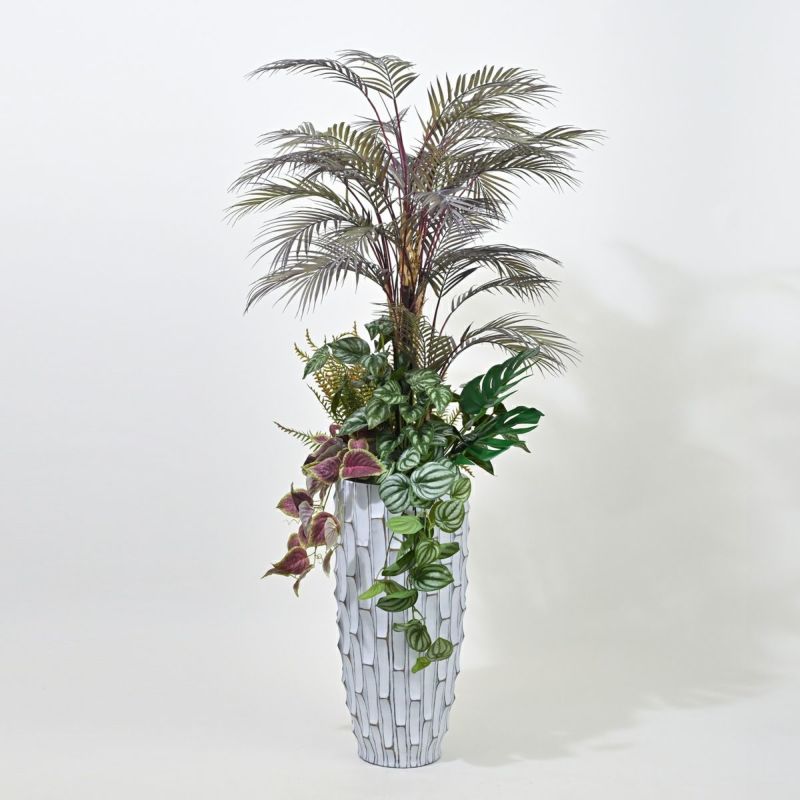 アロアカシア フェイクグリーン 寄せ植えアレンジ [P-23]