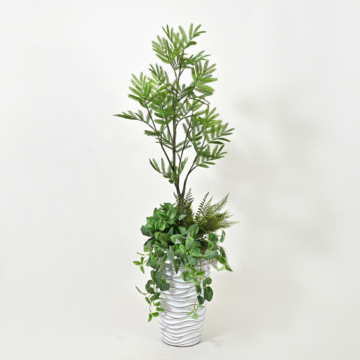 エバーフレッシュ フェイクグリーン 寄せ植えアレンジ [P-24]