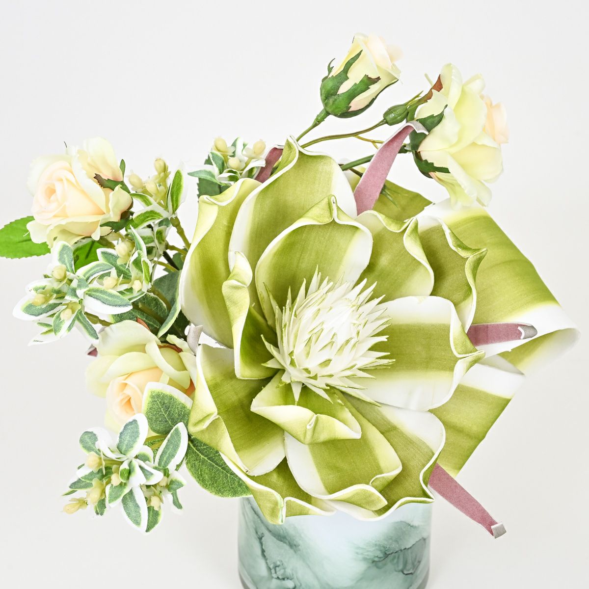 グリーンフラワー アレンジメント セピア[WEB586]