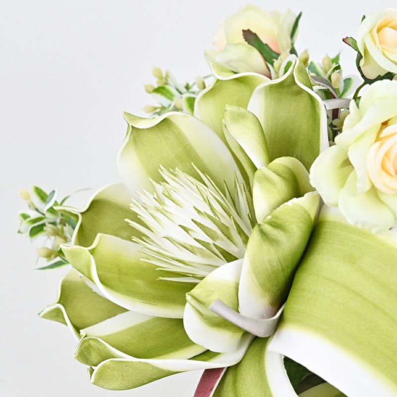 グリーンフラワー アレンジメント セピア[WEB586]