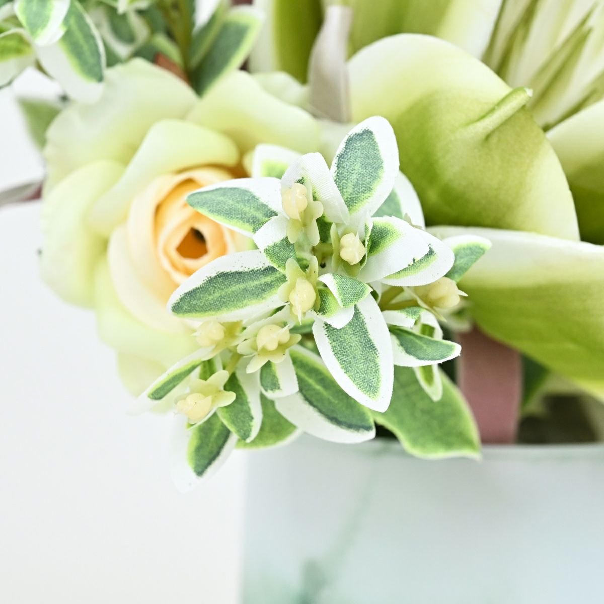 グリーンフラワー アレンジメント セピア[WEB586]