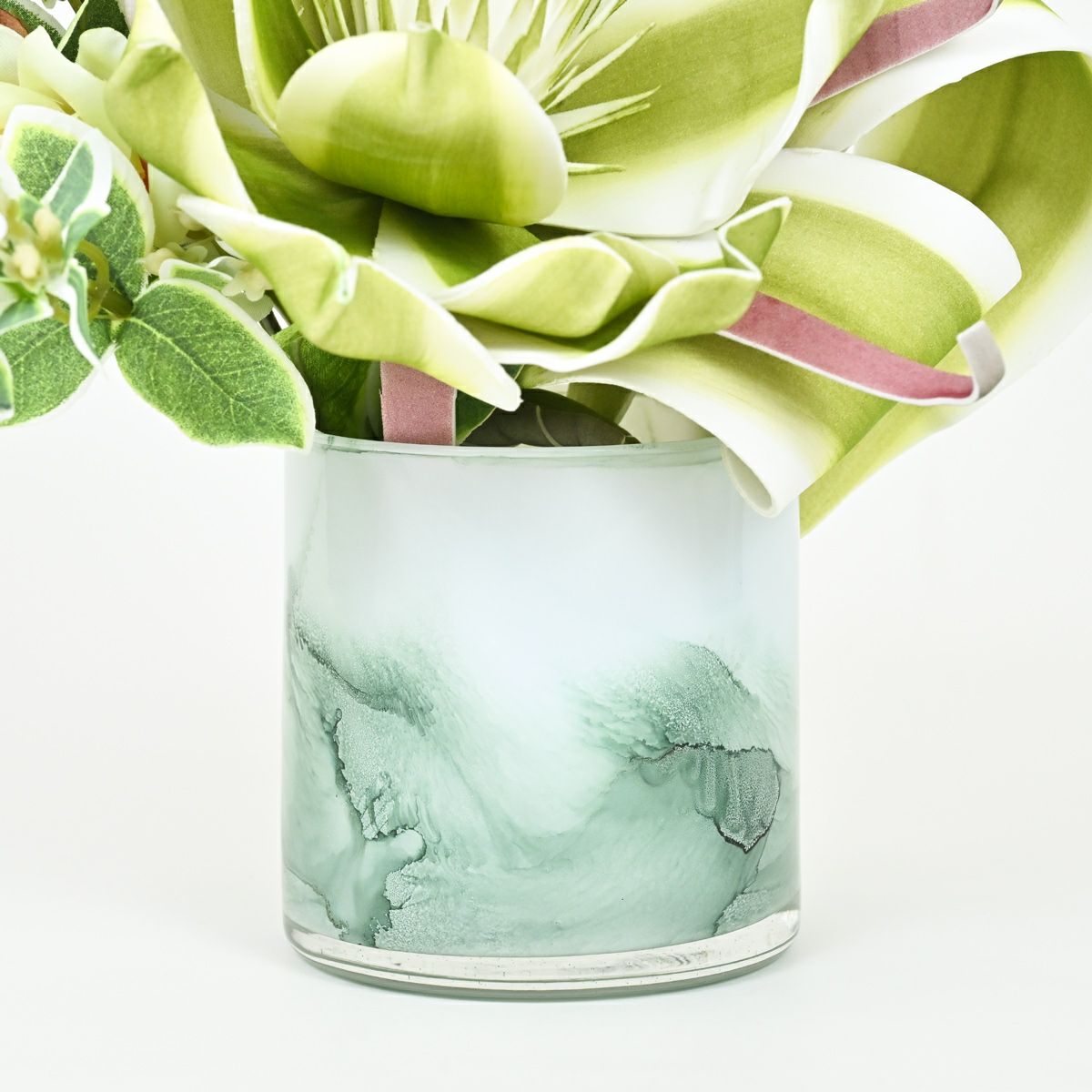 グリーンフラワー アレンジメント セピア[WEB586]