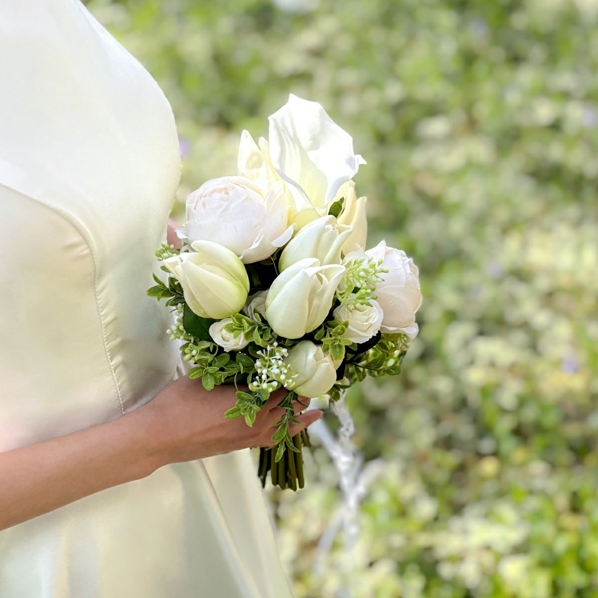 ウエディングブーケ＆ブートニアSET[WEB515]