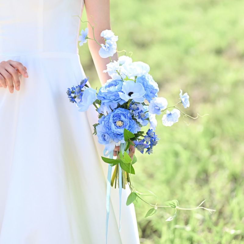 ウエディングブーケ＆ブートニアSET[WEB516]