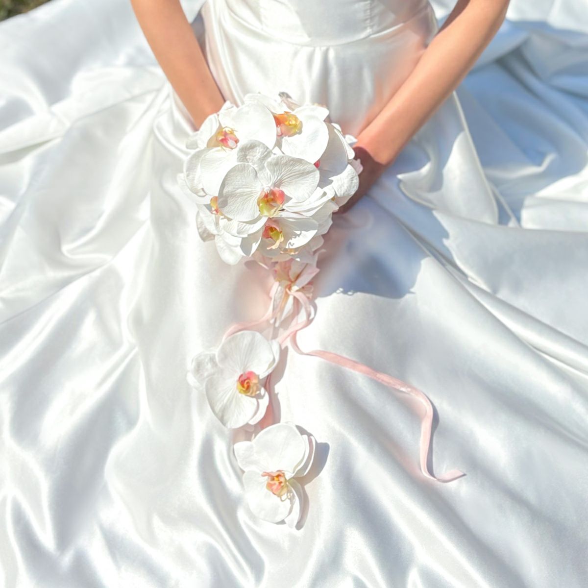 ウエディングブーケ＆ブートニアSET[WEB517]