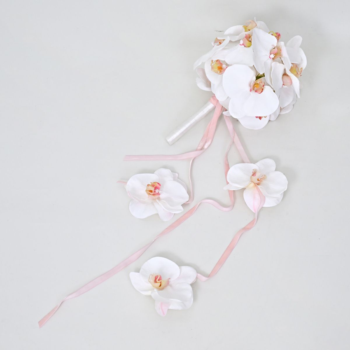 ウエディングブーケ＆ブートニアSET[WEB517]