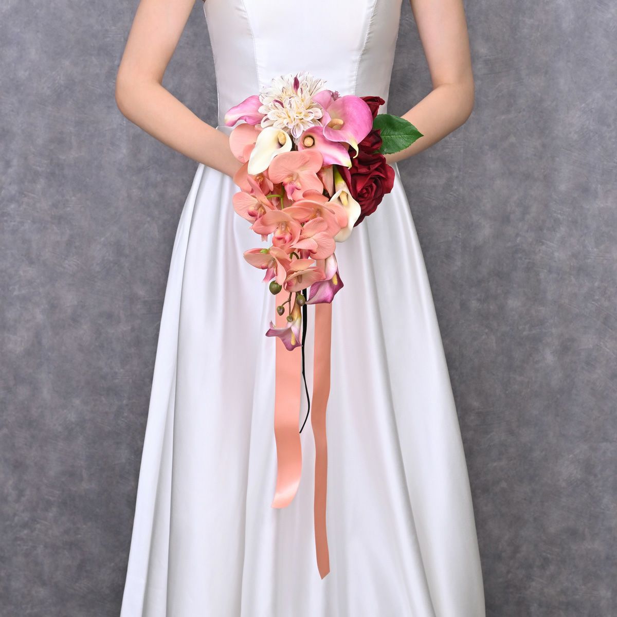 ウエディングブーケ＆ブートニアSET[WEB578]