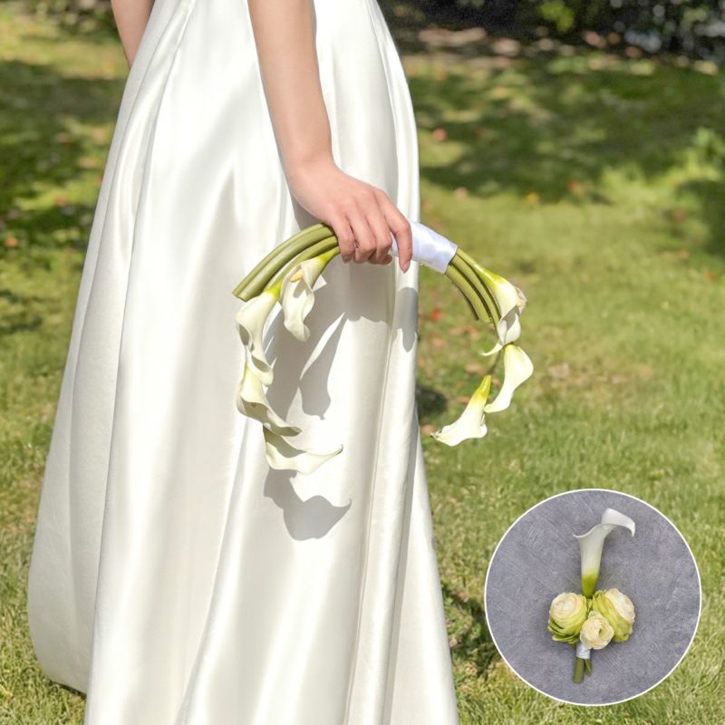 ウエディングブーケ＆ブートニアSET[WEB580]