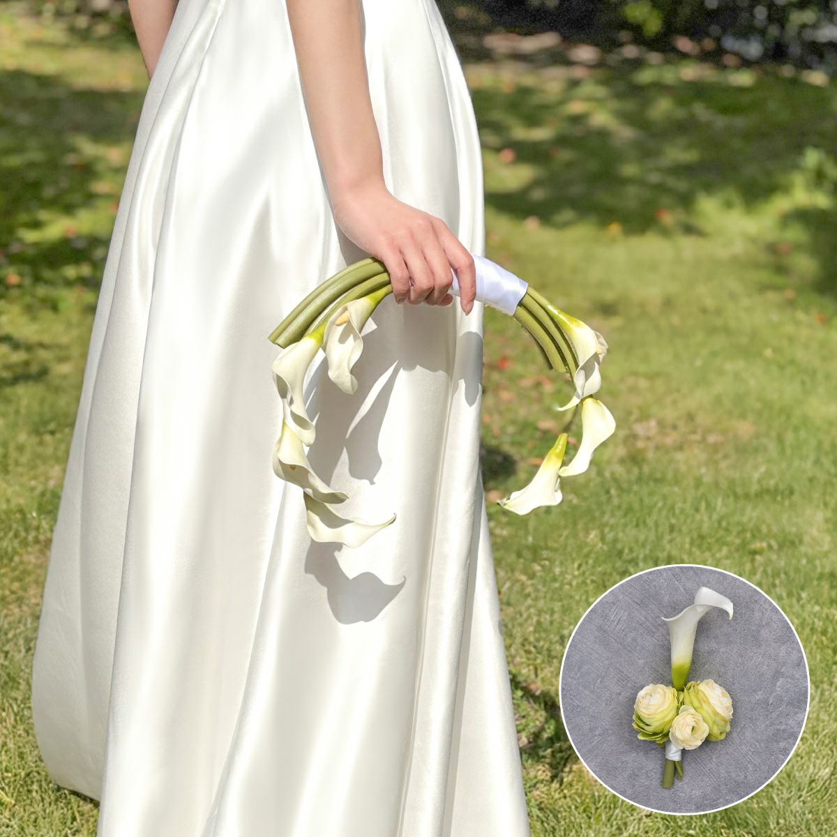 ウエディングブーケ＆ブートニアSET[WEB580]