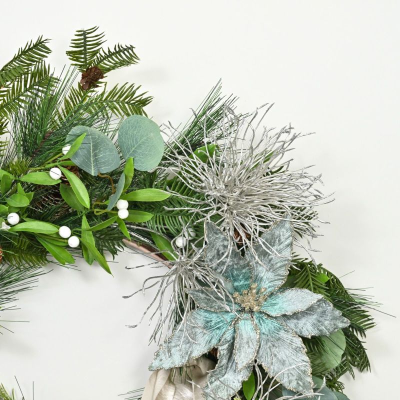 ポインセチア クリスマスリース [XM-117]