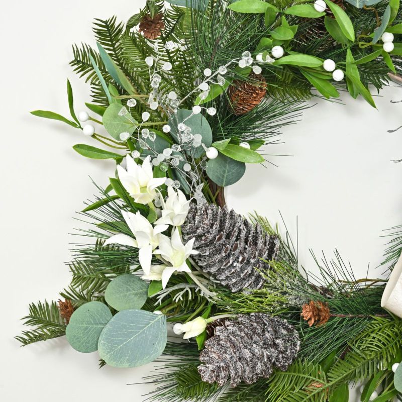 ポインセチア クリスマスリース [XM-117]