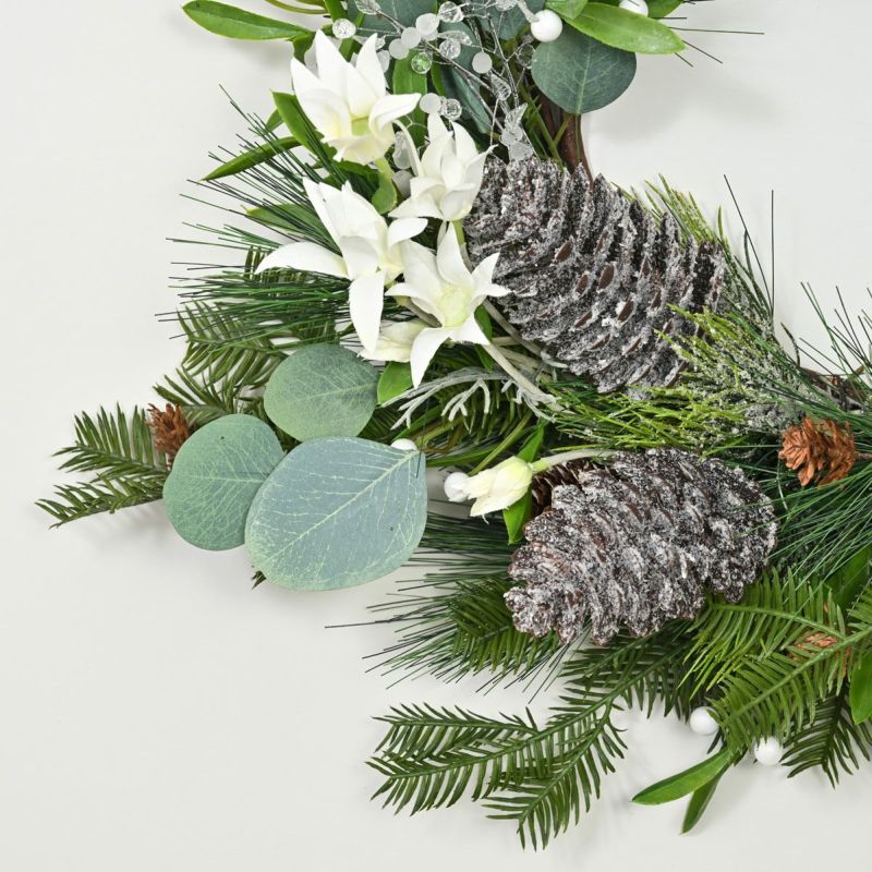 ポインセチア クリスマスリース [XM-117]